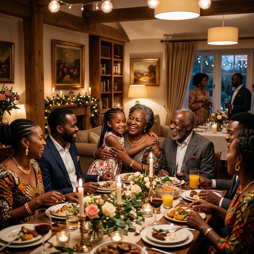 African family celebration in UK